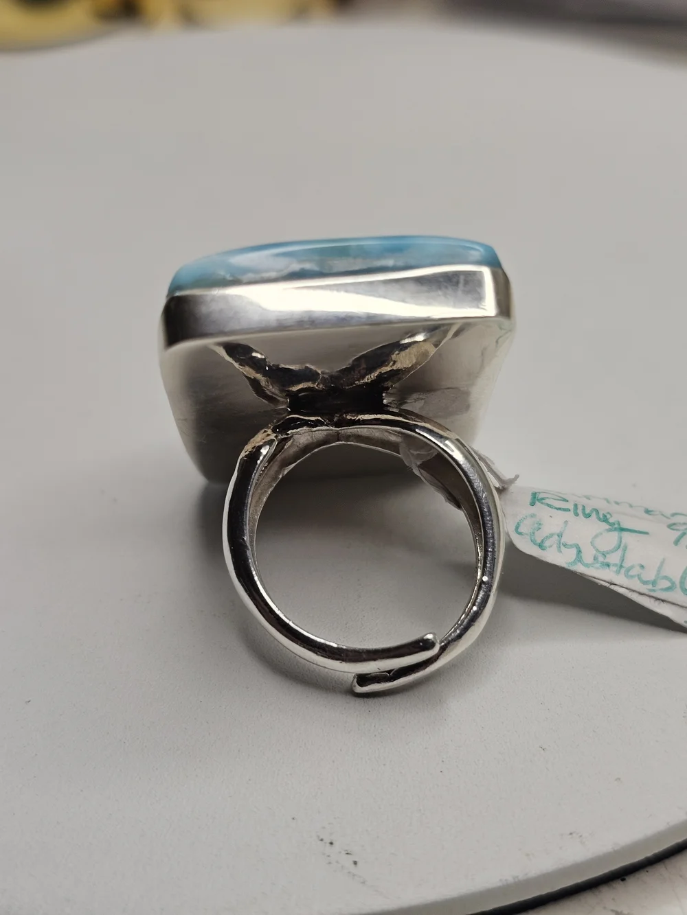 NEW AAA GRADE Larimar Ring 925ss